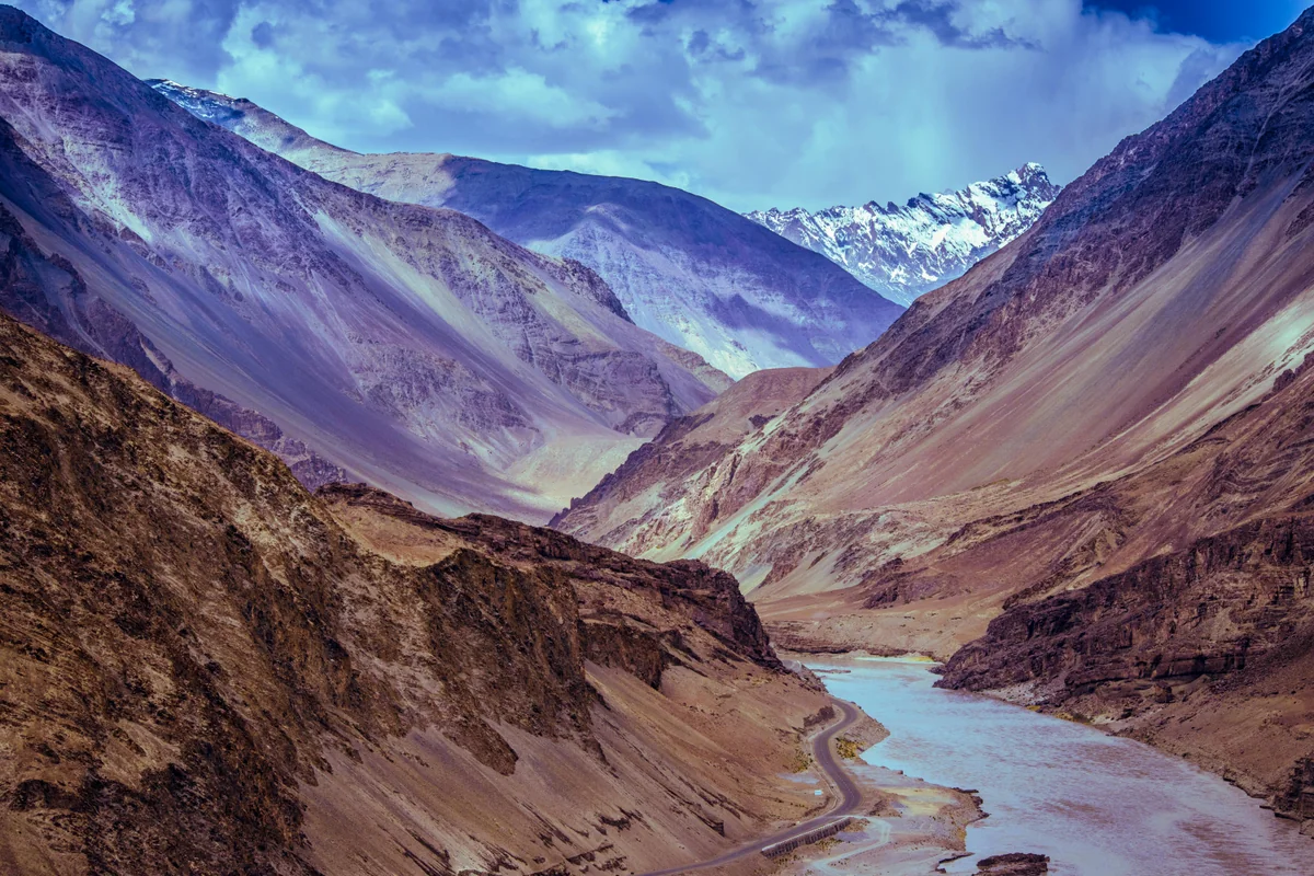 Landschaft von Indien während der optimalen Reisezeit